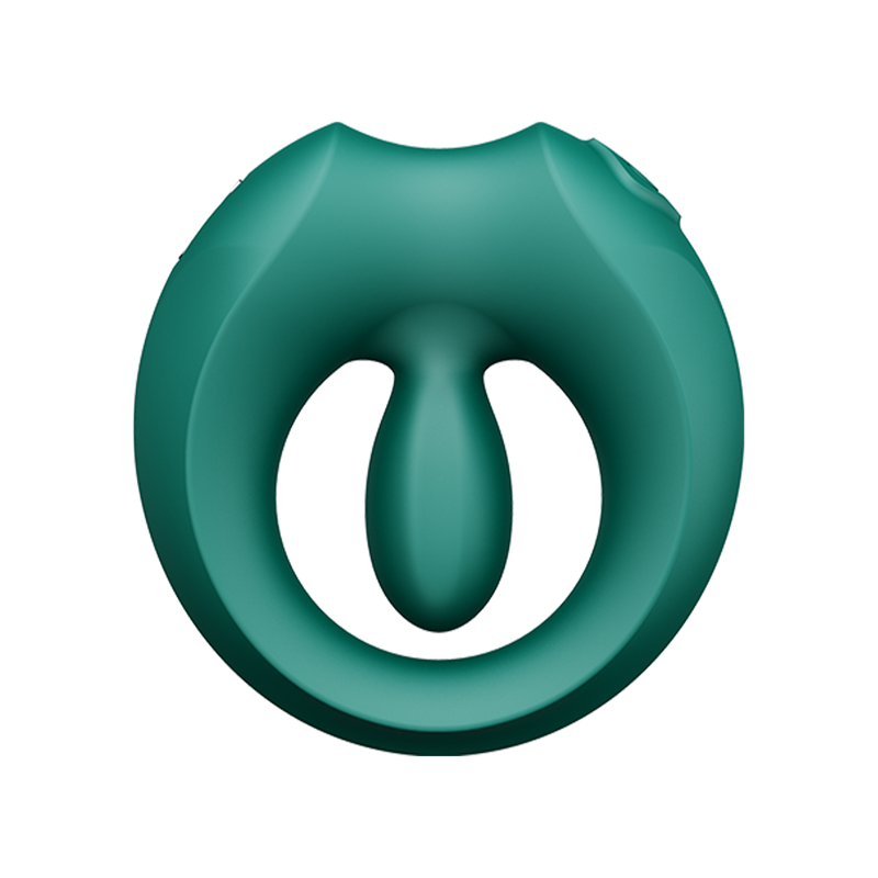 Zalo - Apis - Vibrating Couple's Ring - App Control - Emerald Green - Erotiekvoordeel.nl