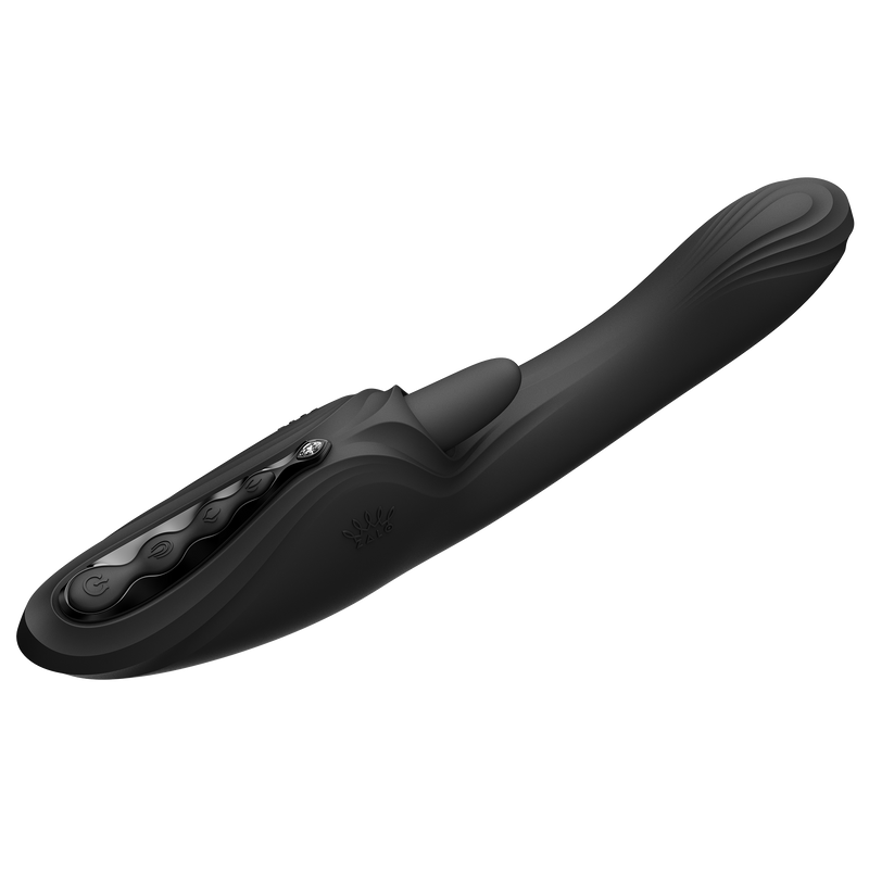 Zalo - Ares - Licking G-Spot Rabbit Vibrator - Heated - App Control - Obsidian Black-Erotiekvoordeel.nl