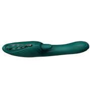 Zalo - Ares - Leckender G-Punkt-Rabbit-Vibrator - Beheizbar - App-Steuerung - Smaragdgrün-Erotiekvoordeel.nl