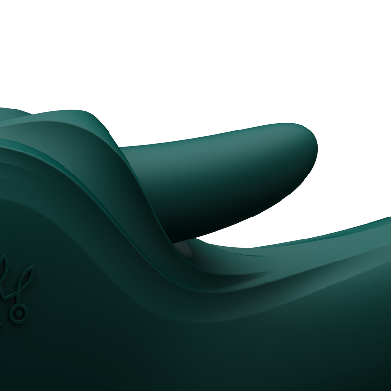 Zalo - Ares - Leckender G-Punkt-Rabbit-Vibrator - Beheizbar - App-Steuerung - Smaragdgrün-Erotiekvoordeel.nl