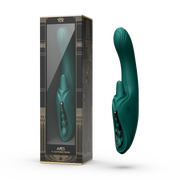 Zalo - Ares - Leckender G-Punkt-Rabbit-Vibrator - Beheizbar - App-Steuerung - Smaragdgrün-Erotiekvoordeel.nl