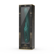 Zalo - Ares - Leckender G-Punkt-Rabbit-Vibrator - Beheizbar - App-Steuerung - Smaragdgrün-Erotiekvoordeel.nl