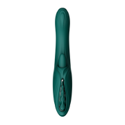 Zalo - Ares - Leckender G-Punkt-Rabbit-Vibrator - Beheizbar - App-Steuerung - Smaragdgrün-Erotiekvoordeel.nl