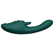 Zalo - Ares - Leckender G-Punkt-Rabbit-Vibrator - Beheizbar - App-Steuerung - Smaragdgrün-Erotiekvoordeel.nl