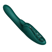 Zalo - Ares - Leckender G-Punkt-Rabbit-Vibrator - Beheizbar - App-Steuerung - Smaragdgrün-Erotiekvoordeel.nl