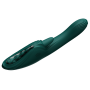 Zalo - Ares - Leckender G-Punkt-Rabbit-Vibrator - Beheizbar - App-Steuerung - Smaragdgrün-Erotiekvoordeel.nl