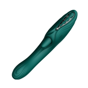 Zalo - Ares - Leckender G-Punkt-Rabbit-Vibrator - Beheizbar - App-Steuerung - Smaragdgrün-Erotiekvoordeel.nl