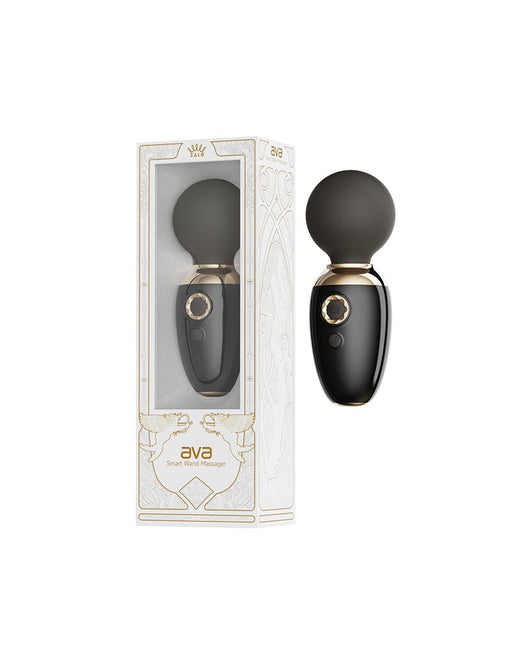 Zalo - Ava - Heated Mini Wand Vibrator with App Control - Black-Erotiekvoordeel.nl