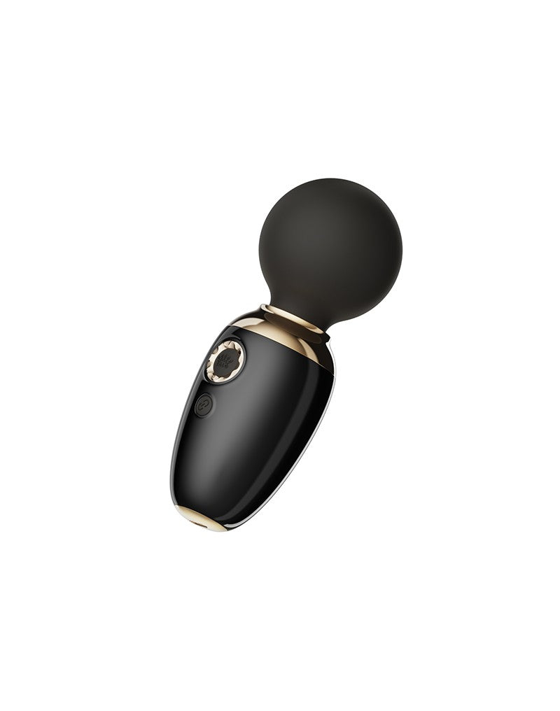 Zalo - Ava - Mini vibrador de varilla con función de calentamiento y control por app - Negro-Erotiekvoordeel.nl