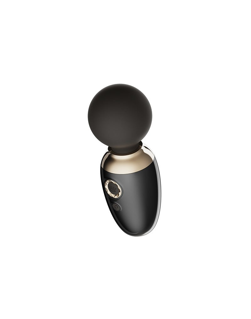 Zalo - Ava - Mini vibrador de varita con función de calor y control por app - Negro-Erotiekvoordeel.nl