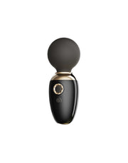 Zalo - Ava - Mini vibrador de varita con función de calor y control por app - Negro-Erotiekvoordeel.nl