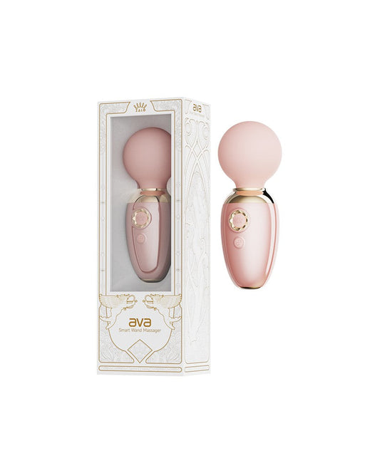 Zalo - Ava - Heated Mini Wand Vibrator with App Control - Light Pink - Erotiekvoordeel.nl