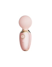 Zalo - Ava - Heated Mini Wand Vibrator with App Control - Light Pink-Erotiekvoordeel.nl
