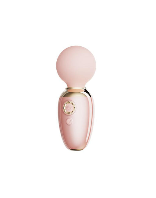 Zalo - Ava - Heated Mini Wand Vibrator with App Control - Light Pink - Erotiekvoordeel.nl