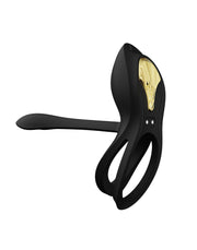 Zalo - Bayek - Vibrerende Cockring & Partner Vibrator Met Afstandsbediening - Obsidian Zwart-Erotiekvoordeel.nl