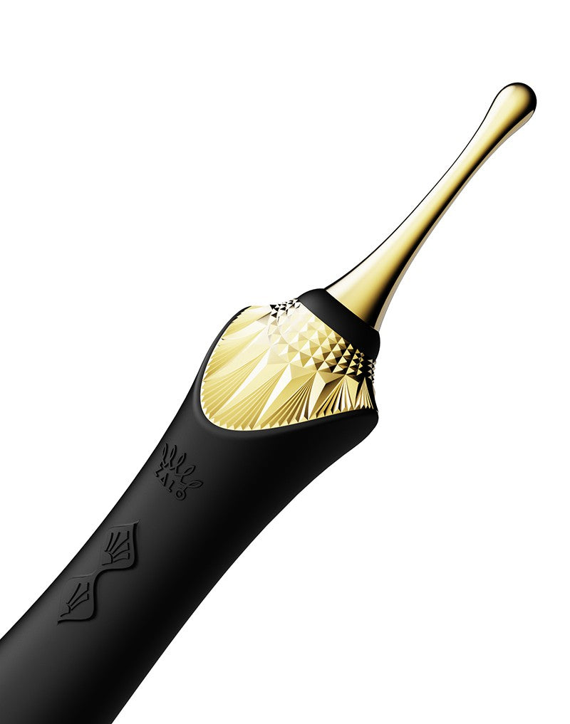Zalo - Bess - Clitoris Pinpoint Vibrator - Met Extra opzetstukken - Obsidian Zwart-Erotiekvoordeel.nl