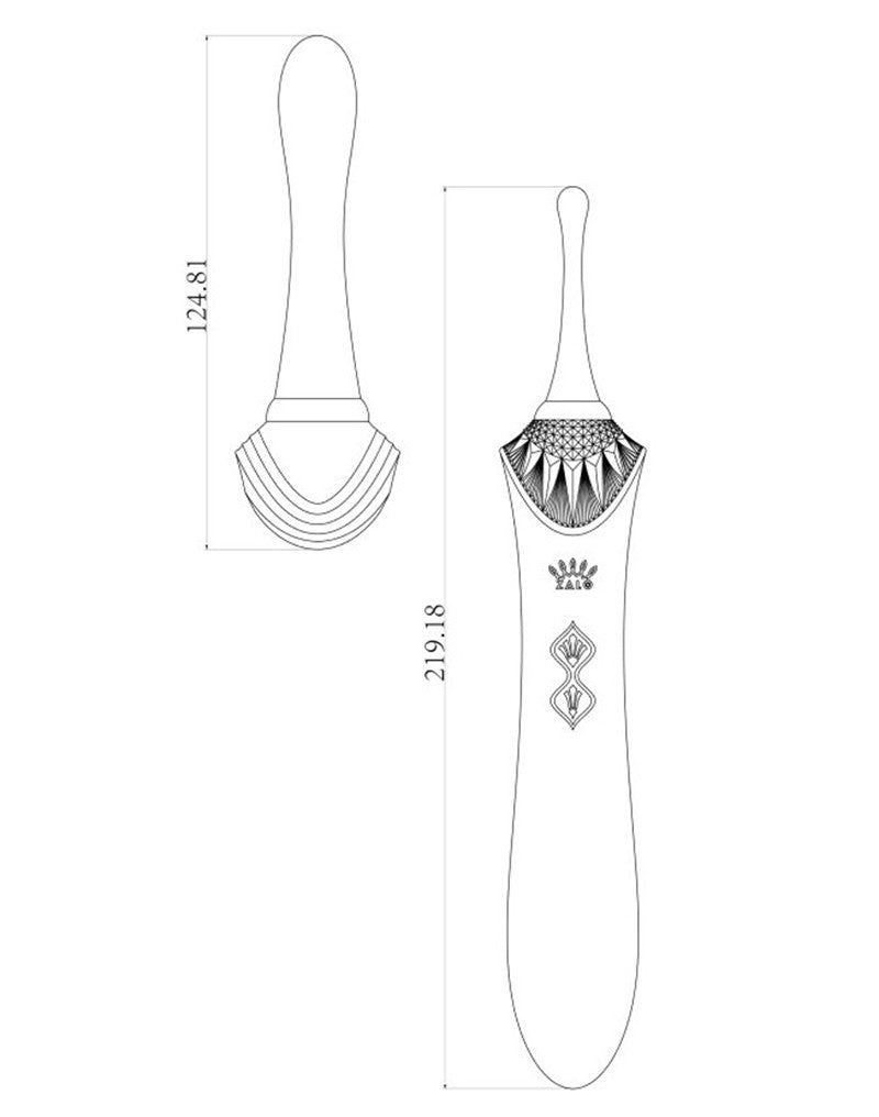 Zalo - Bess - Clitoris Pinpoint Vibrator - Met Extra opzetstukken - Robijn Rood-Erotiekvoordeel.nl