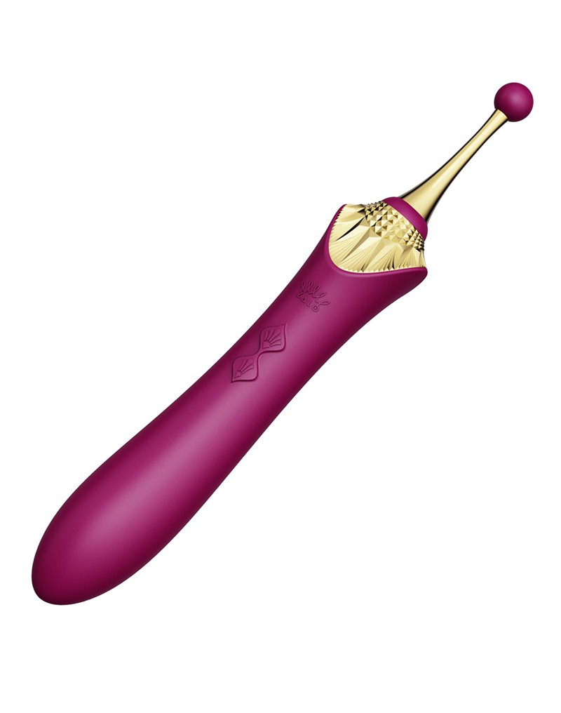 Zalo - Bess - Clitoris Pinpoint Vibrator - Met Extra opzetstukken - Robijn Rood-Erotiekvoordeel.nl