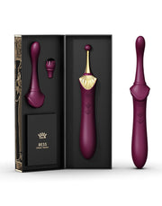 Zalo - Bess - Clitoris Pinpoint Vibrator - Met Extra opzetstukken - Robijn Rood-Erotiekvoordeel.nl