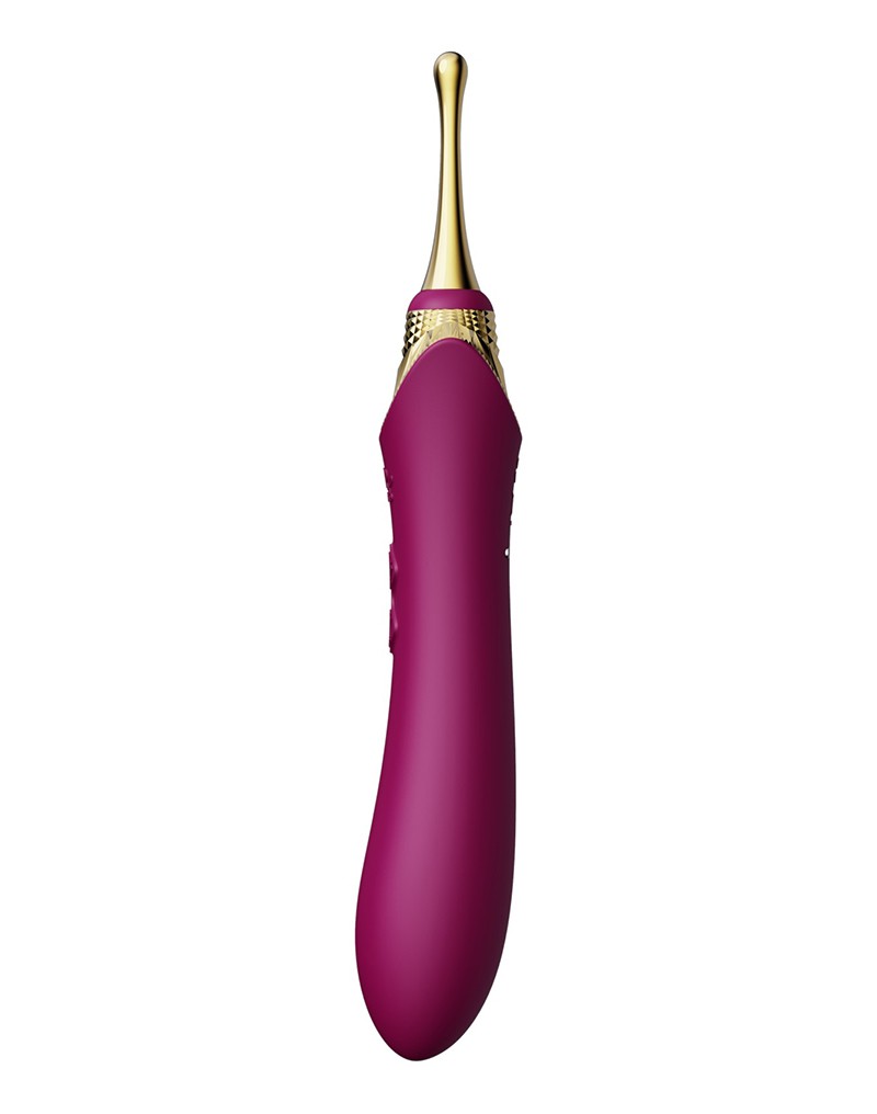 Zalo - Bess - Clitoris Pinpoint Vibrator - Met Extra opzetstukken - Robijn Rood-Erotiekvoordeel.nl