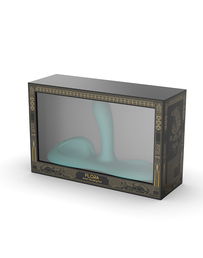 Zalo - Flora - Coussin vibromasseur - Vibromasseur mains libres - Avec fonction chauffante - Vert émeraude - Erotiekvoordeel.nl