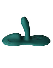 Zalo - Flora - Coussin vibromasseur - Vibromasseur mains libres - Avec fonction chauffante - Vert émeraude - Erotiekvoordeel.nl