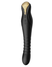 Zalo - King - Vibratore a spinta con tecnologia Powerthrust - Nero-Erotiekvoordeel.nl