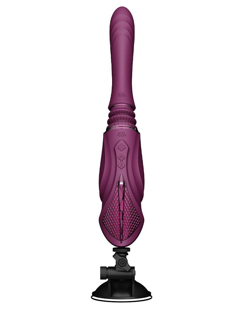 Zalo - Sesh - Verwarmende Stotende Vibrator met Afstandsbediening - Amethyst Paars-Erotiekvoordeel.nl