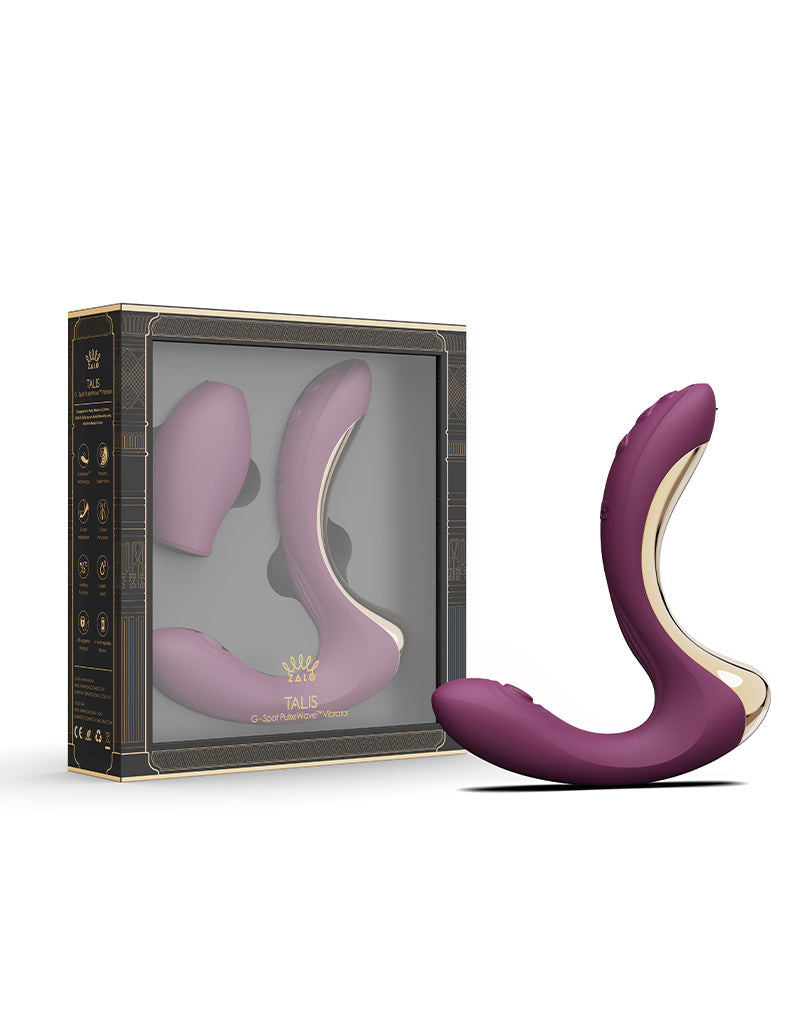 Zalo - Talis - G-Spot Pulsewave Vibrator with Suction and Heating Functions - Amethyst Purple-Erotiekvoordeel.nl