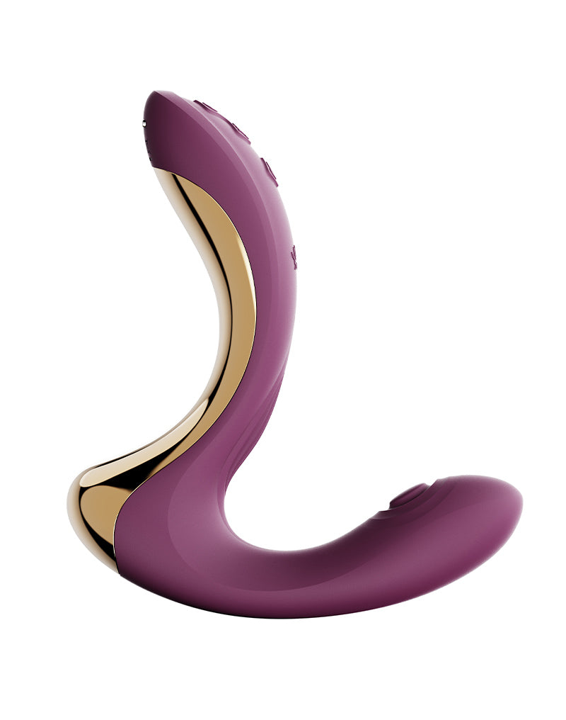 Zalo - Talis - G-Spot Pulsewave Vibrator with Suction and Heating Functions - Amethyst Purple - Erotiekvoordeel.nl