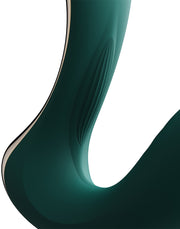 Zalo - Talis - G-Spot Pulsewave Vibrator with Suction and Heating Functions - Emerald Green-Erotiekvoordeel.nl