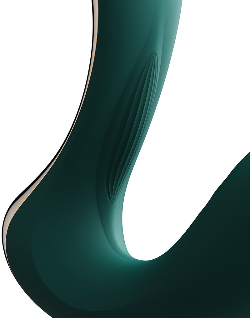 Zalo - Talis - G-Spot Pulsewave Vibrator with Suction and Heating Functions - Emerald Green-Erotiekvoordeel.nl