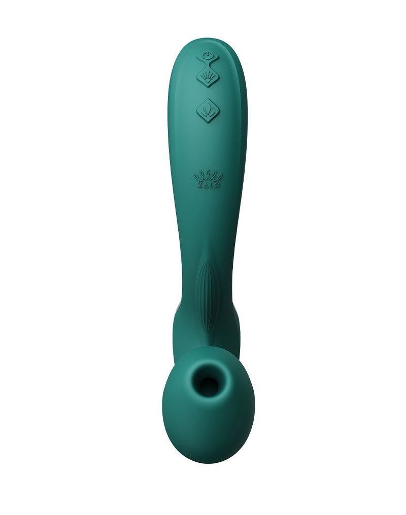 Zalo - Talis - G-Spot Pulsewave Vibrator with Suction and Heating Functions - Emerald Green-Erotiekvoordeel.nl