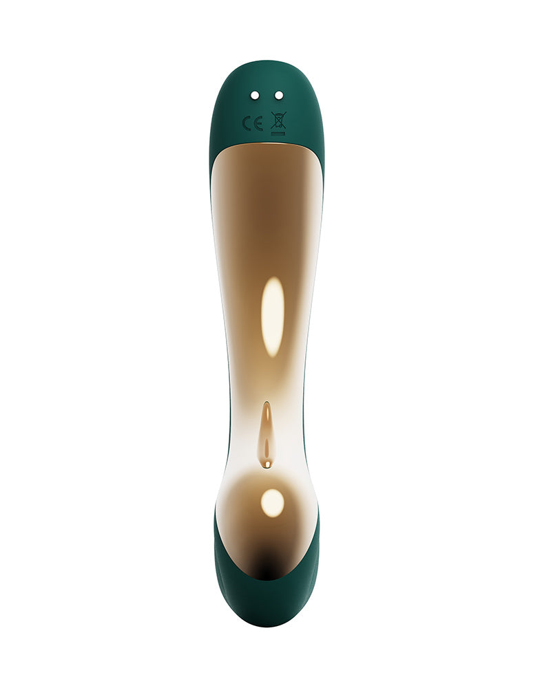 Zalo - Talis - G-Spot Pulsewave Vibrator with Suction and Heating Functions - Emerald Green-Erotiekvoordeel.nl