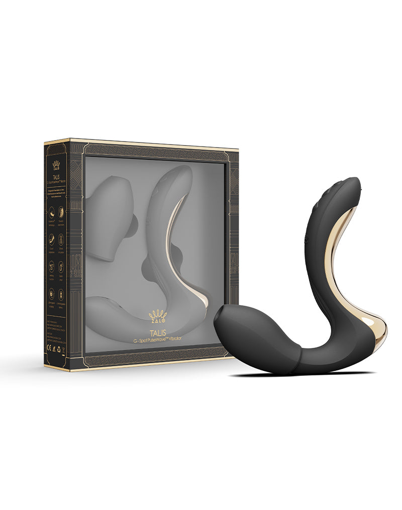 Zalo - Talis - G-Spot Pulsewave Vibrator with Suction and Heating Functions - Black-Erotiekvoordeel.nl