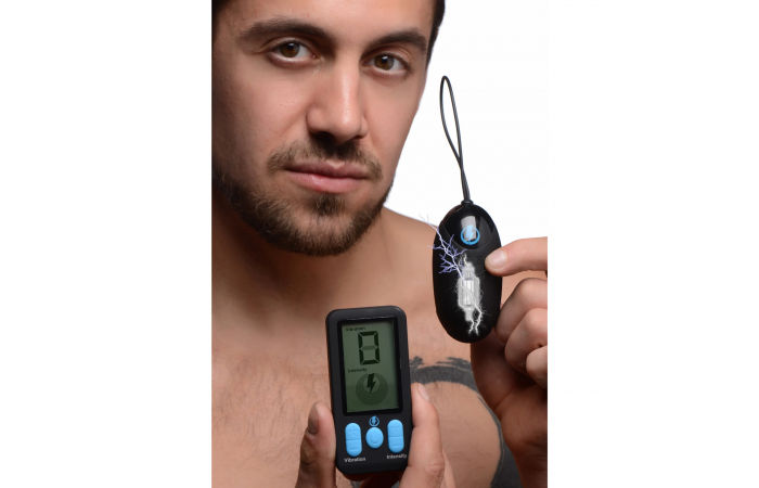 Zeus - E-Stim Pro Silicone Vibrating Egg with Remote Control-Erotiekvoordeel.nl
