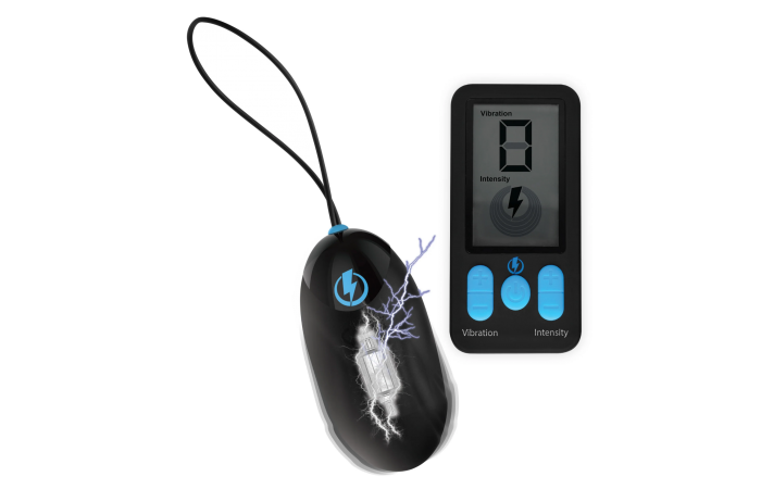 Zeus - E-Stim Pro Silicone Vibrating Egg with Remote Control - Erotiekvoordeel.nl