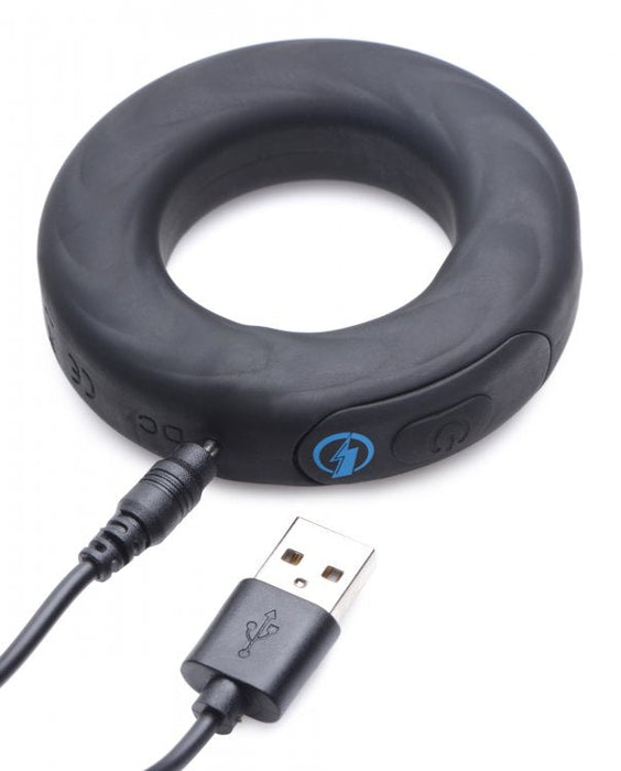 Zeus Electrosex - Vibrating + E-Stim Cock Ring met afstandsbediening-Erotiekvoordeel.nl