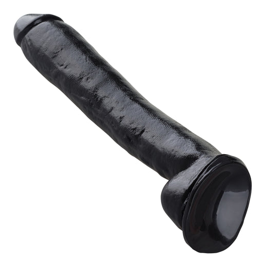 Being Fetish - PVC Dildo - 39 cm - Zwart-Erotiekvoordeel.nl
