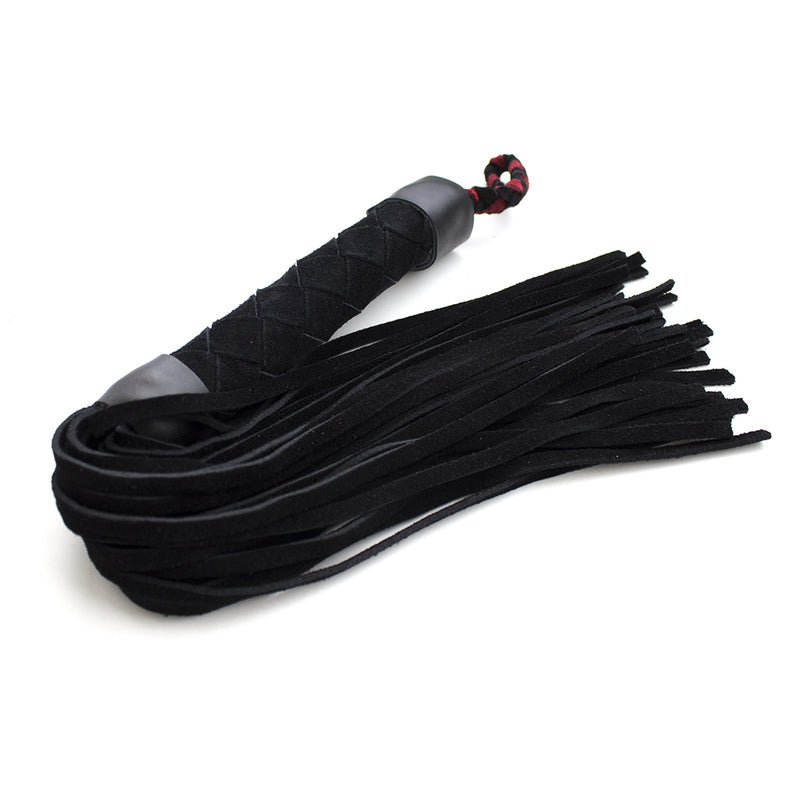 Smart Moves - Leather Flogger 38 cm black-Erotiekvoordeel.nl