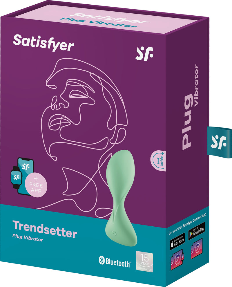 Satisfyer - Trendsetter - Vibrerende Plug met App Control - Groen-Erotiekvoordeel.nl