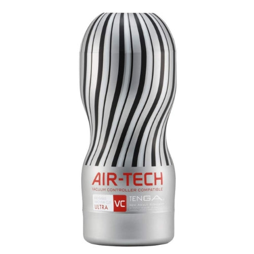 Tenga - Air-Tech Vacuum Cup Masturbator - Ultra - Zilver/Zwart-Erotiekvoordeel.nl