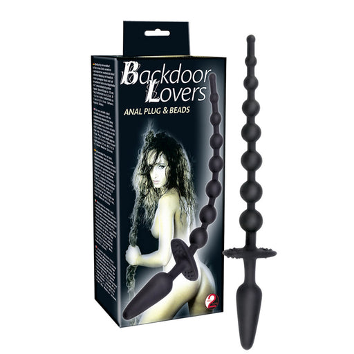 You2toys - Backdoor Lovers - Anal Plug & Beads - Anaal Kralen - Buttplug met Staart-Erotiekvoordeel.nl