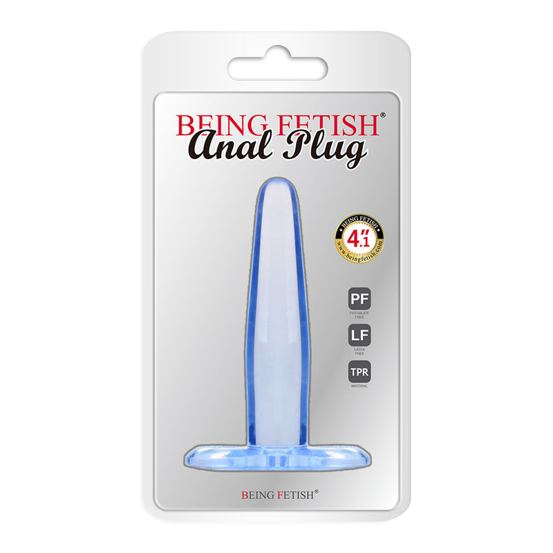 Being Fetish - Anaal Plug 10,5 cm – Blauw-Erotiekvoordeel.nl