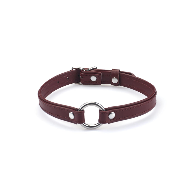 Liebe Seele - Heron - Mini Collar met O-Ring - Wijnrood-Erotiekvoordeel.nl