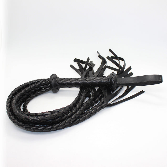 Smart Moves - Cat O Nine Flogger - Gevlochten - 75 cm - Zwart-Erotiekvoordeel.nl