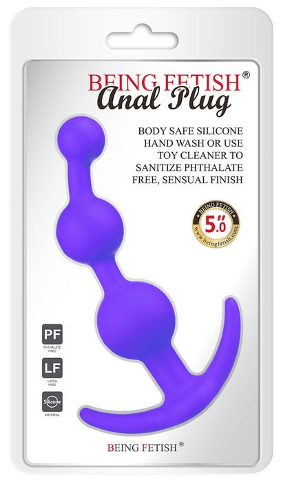 Being Fetish - Anaal Plug 12,7 cm – Paars-Erotiekvoordeel.nl