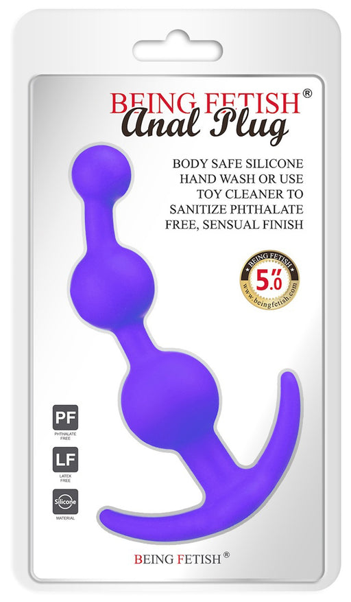Being Fetish - Anaal Plug 12,7 cm – Paars-Erotiekvoordeel.nl
