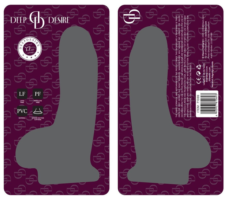 Deep Desire - PVC Dildo – 16,5 cm – Lichte Huidskleur-Erotiekvoordeel.nl