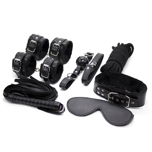 Fixxx - BDSM Set A - 9 Delen - Zwart-Erotiekvoordeel.nl